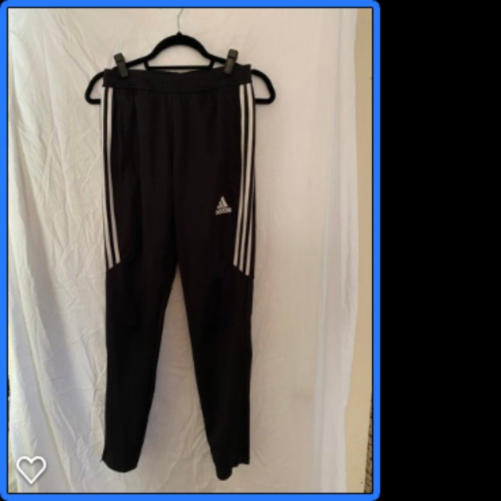 Adidas zip ankle joggers size small